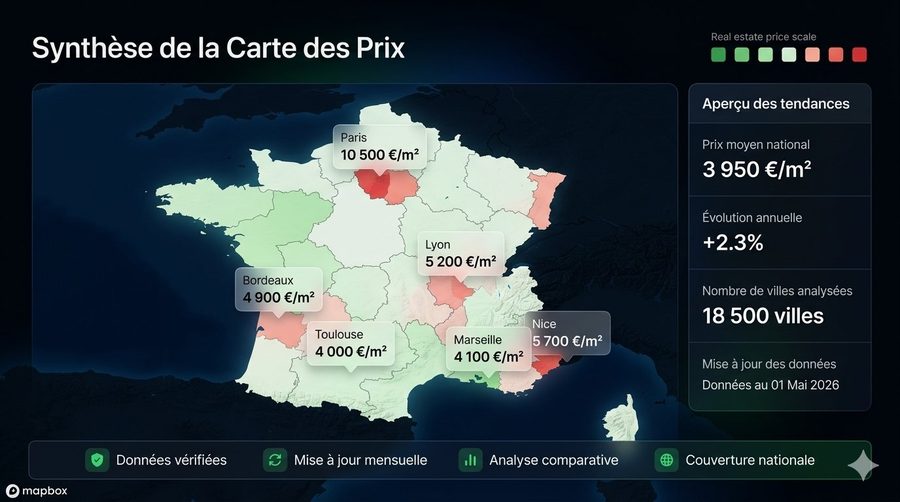 Synthèse de la Carte des Prix Immobiliers